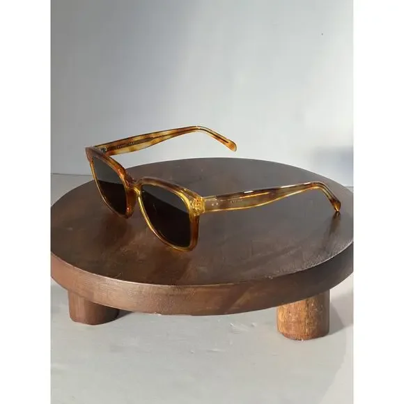 Celine Brown Tortoise shell square frame cl401521 mineral 53E Sunglasses